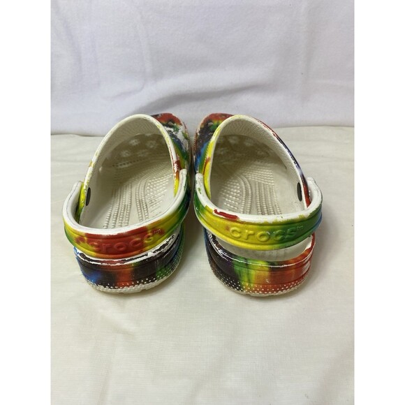 Crocs Classic Clog Tie Dye Women’s 6 Rainbow - Picture 3 of 7